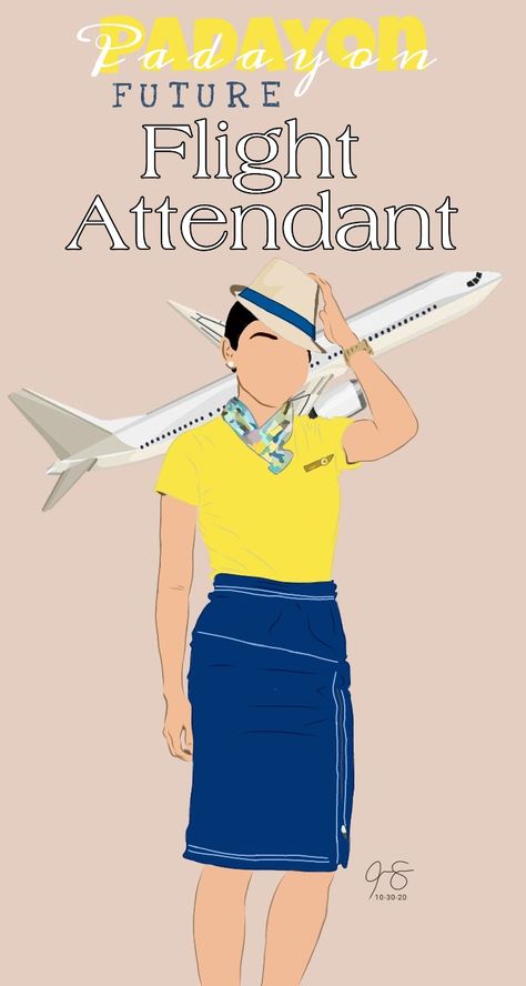 Flight Attendant Aesthetic Drawing, Cebu Pacific Flight Attendant, Future Flight Attendant, Crew Quote, Flight Attendant Quotes, 2x2 Picture Id, Cebu Pacific, Student Cartoon, Flight Attendant Uniform