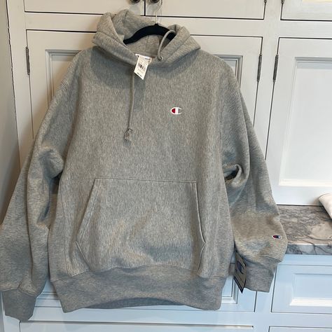 New With Tag Champion Reverse Weave Hoodie Size Medium Gray Champion Hoodie, Champion Reverse Weave Hoodie, Grey Champion Hoodie, Gray Hoodie, Champion Reverse Weave, Champion Sweatshirt, Hoodie Men, Champion Hoodie, Colorful Hoodies