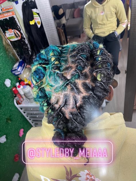 Heart Barrel Twist, Heart Shaped Barrel Twist, Heart Barrel Twist Locs, Birthday Loc Hairstyles, Barrel Twist Locs, Color Locs, Twist Locs, Short Dreadlocks, Dyed Dreads