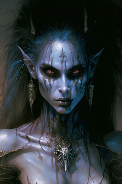 Elf Warrior, Fantasy Portraits, Dnd Art, Dark Elf, High Fantasy, Fantasy Inspiration, Character Portraits, Dark Fantasy Art, Fantasy Character Design