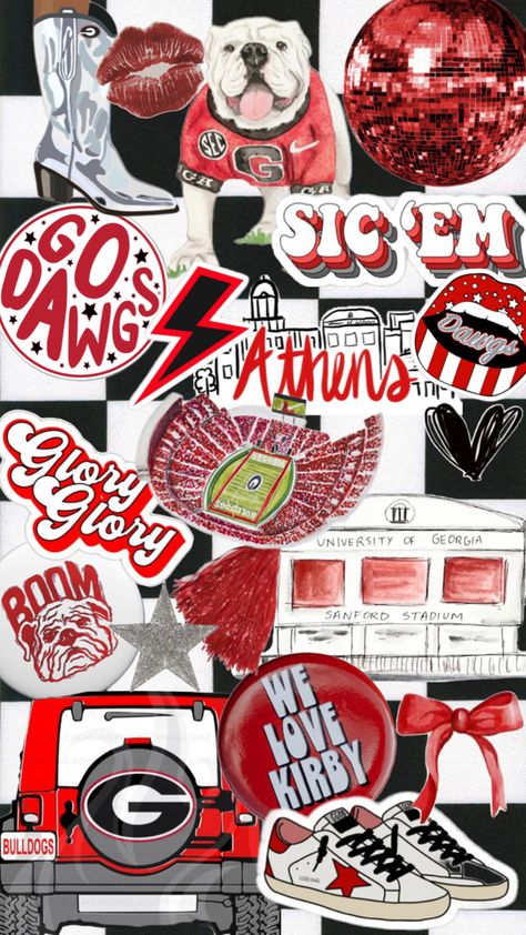 Cute Girly Aesthetic, Sanford Stadium, Uga Bulldogs, Georgia Dawgs, Pin Ideas, College Board, Dream College, Girly Aesthetic, University Of Georgia