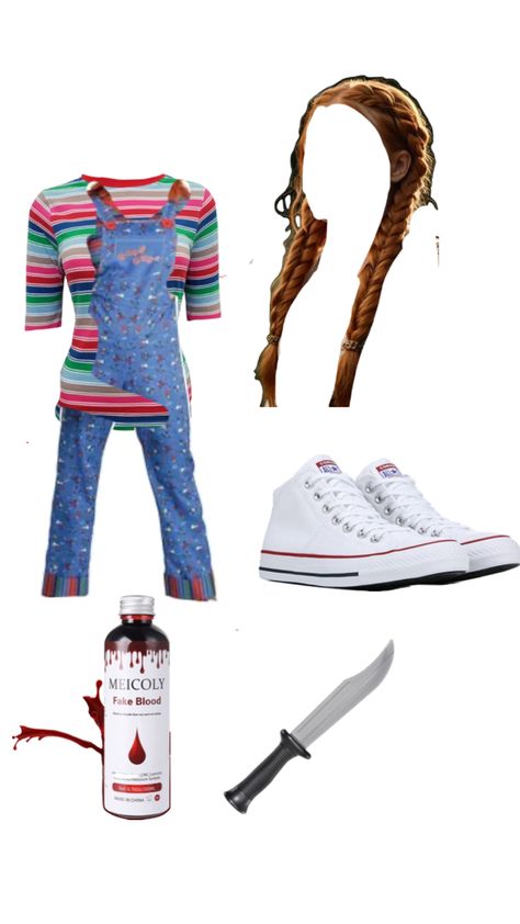 ahh Chucky Halloween Costume, Chucky Costume, Chucky Halloween, Easy Halloween Costumes, Easy Halloween, Halloween Outfits, Halloween Costume, Halloween Costumes, Halloween