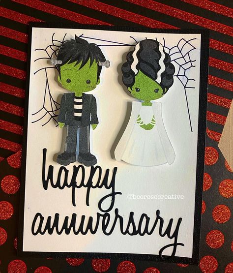 Halloween Anniversary Cards, Halloween Anniversary Ideas, Halloween Wedding Anniversary, Halloween Anniversary, Happy One Year Anniversary, Happy Marriage Anniversary, Surprise Birthday Gifts, Wedding Day Cards, Happy Anniversary Wishes