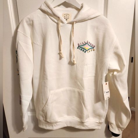 - White Billabong Hoodie - Nwt, Perfect Condition - Sz Small - Clean, Smoke Free Home Billabong Hoodie, Clothing Ideas, School Outfits, Billabong, Color White, Womens Tops, Sweatshirts Hoodie, Sweatshirts, Women Shopping