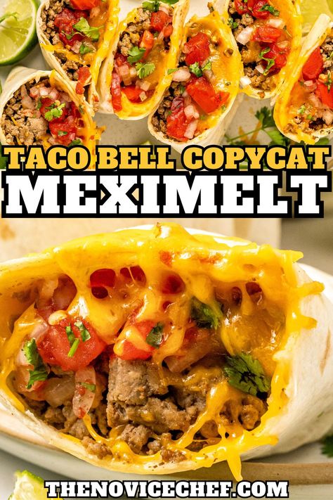 Taco Bell Meximelt Recipe, Taco Bell Meximelt, Mexi Melt, Taco Bells, Taco Bell Copycat, Copycat Taco Bell, Popular Appetizers, Fast Food Items, Recipes Sandwiches