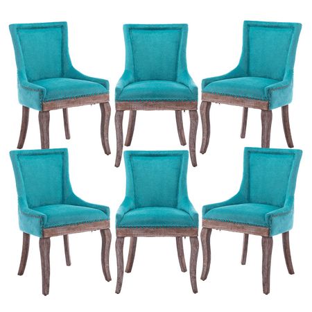 Wingback Dining Chair, Wooden Dining Chair, Linen Dining Chairs, Blue Dining Chair, Dining Room Blue, Solid Wood Kitchens, Wooden Dining Chairs, Solid Wood Dining Chairs, Wood Dining Chairs