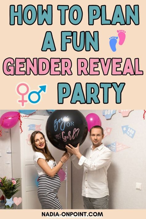 How To Plan a Gender Reveal Party Your Guests Will Enjoy Gender Reveal Schedule, Gender Reveal Party Aesthetic, Reveal Party Ideas Decorations, Aesthetic Gender Reveal, Gender Reveal Party Ideas Decorations, Gender Reveal Party Theme Ideas, Event Planning Aesthetic, Tony Awards Party, Gender Reveal Party Decor