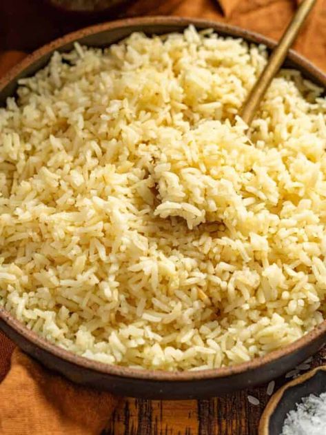 How to cook white rice - Lauren from Scratch Best Way To Cook White Rice, Cook White Rice On Stove, Long Grain White Rice Recipes, How To Spice Up White Rice, How To Cook Long Grain White Rice, Gumbo Roux, Andouille Sausage Gumbo, Roux Recipe, Dark Roux