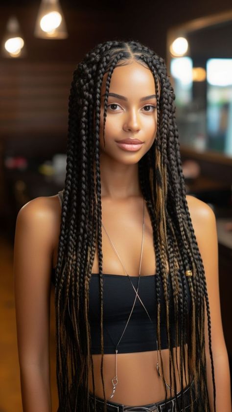 Braids For Long Hair Black Women, Braids With Hair Jewelry, Hair Box Braids, African Braids Hairstyles Pictures, Braided Hair Styles, Two Braid Hairstyles, Braided Hairstyles For Black Women Cornrows, Goddess Braids Hairstyles, Beautiful Braids