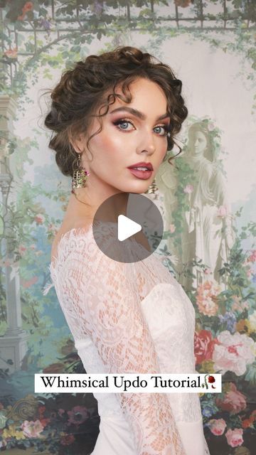 Secret Garden Hairstyles, Braided Up Do, Birdcage Earrings, Princess Updo, Jackie Wyers, For Wedding Hairstyles, Reverse Braid, Hairstyles Elegant, Fairytale Photoshoot