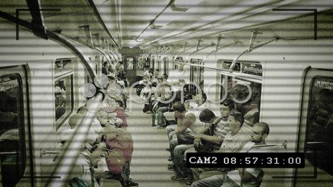 CCTV camera in subway train, people being watched, big brother Stock Footage,#train#people#subway#CCTV Cctv Footage Aesthetic, Cctv Aesthetic, Security Footage, Cctv Footage, Being Watched, Art Alevel, Security Cam, Subway Train, Person Of Interest