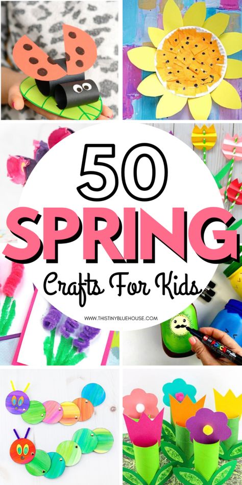 Celebrate the warmer weather and beginning of spring blooms with these 50 delightful spring crafts for kids. Bright, cheerful and fun to make these crafts are guaranteed to be a hit with kids starting as young as 3. #craftsforkids #springcrafts #springcraftsforkids #springcraftsfortoddlers #springcraftseasy #springcraftsfun #springcraftsflowers Easy Spring Crafts, Crafts For Teens To Make, Beginning Of Spring, Spring Preschool, Spring Crafts For Kids, Spring Theme, Spring Activities, Crafts For Kids To Make, Easter Crafts For Kids