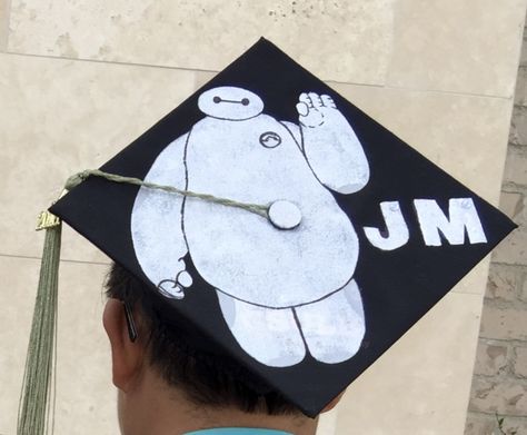 I made this Baymax nurse graduation cap...BAYMAX is the personal healthcare companion! BSN RN Nurse Graduation Cap, Nurse Graduation, Nursing Graduation, Baymax, Future Ideas, Graduation Cap, Floppy Hat, Craft Ideas, Hats