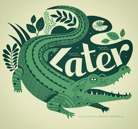 Gator Illustration, Crocodile Graphic, Crocodile Illustration Design, Gator Art, Alligator Art, Alligator Illustration, Alligator Drawing, Peter Pan Crocodile, Crocodile Tattoo