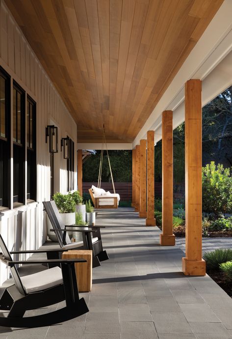 Lafayette California, Summer Porch Decor, House Front Porch, Porch Columns, San Francisco Houses, Front Porch Design, Summer Porch, Luxurious Home, Happy Valley