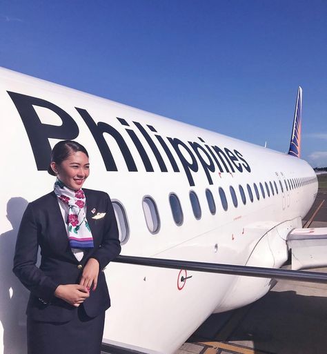 Philippines Airlines, Philippine Airlines, Airline Cabin Crew, Stewardess Uniform, Airline Uniforms, Flight Attendant Uniform, Flight Attendant Life, Cathay Pacific, Airline Flights