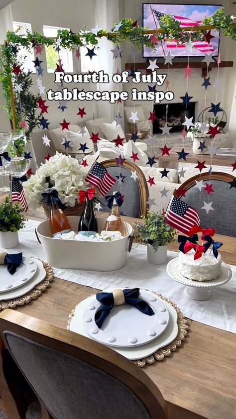 Inspired By This | This is your sign to host a vintage americana themed 4th of July party @thefashionaries! 🇺🇸 | Instagram Americana Party, Vintage Americana, 4th Of July Party, July Party, What Inspires You, Daily Inspiration, Fourth Of July, Tablescapes, 4th Of July