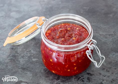 How to Make Awesome Sweet Chilli Jam : 6 Steps (with Pictures) - Instructables Chilli Jam Recipe, Lamb Vindaloo, Sweet Potato Benefits, Sweet Chilli Chicken, Chilli Jam, Doner Kebab, Cooking Sweet Potatoes, Sweet Chilli Sauce, Jam Recipe