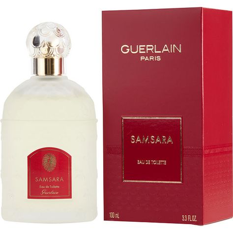 Samsara Eau De Toilette for Women by Guerlain | FragranceNet.com® Samsara Perfume, Ylang Ylang Flower, Fragrance Packaging, French Perfume, Woody Fragrance, New Packaging, Luxury Fragrance, Fragrance Design, Womens Fragrances