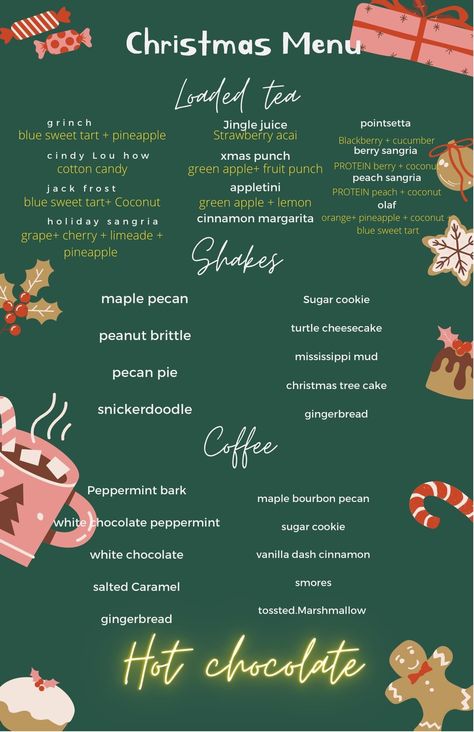 December Herbalife Teas, Winter Herbalife Tea Recipes, Herbalife Hot Chocolate Recipe, Christmas Herbalife Shakes, Herbalife Hot Tea Recipes, Herbalife Christmas Shake Recipes, Christmas Loaded Teas Herbalife, Herbalife Christmas Tea Recipes, Christmas Herbalife Teas