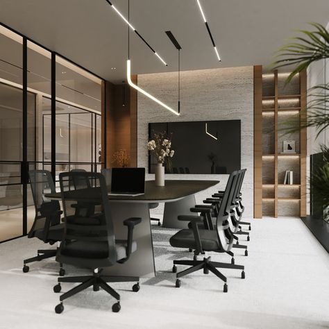 FINANCIAL OFFICE :: Behance Top Office Design, Real Estate Office Design Interiors Small Spaces, Office Meeting Room Design, Financial Advisor Office, Private Office Interior, Office Meeting Room Interior, Board Room Design, Ceo Office Design, Commercial Interiors Office