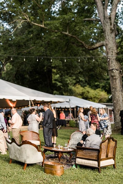 Striped Wedding Dress, Casual Wedding Reception, Chill Wedding, Lima Photography, Wedding Lounge Area, Reception Planning, Wedding Reception Planning, Wedding Reception Seating, Backyard Reception