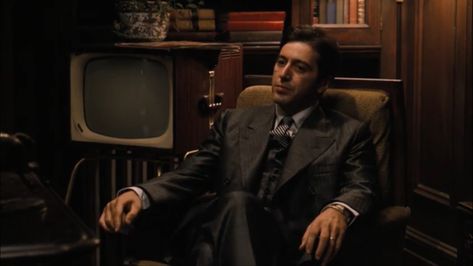 al pacino in “the godfather” Godfather 1, The Godfather 1972, Godfather 1972, Corleone Family, The Godfather Part Iii, The Godfather Part Ii, Francis Ford Coppola, Marlon Brando, Al Pacino