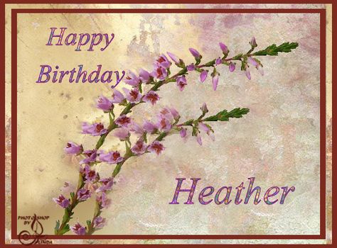 Heather Happy Birthday Card Happy Birthday Heather, 22 Birthday, Cute Good Morning Images, 22nd Birthday, Birthday Name, Happy Bday, Cute Good Morning, Birthday Pictures, Happy Birthday Images