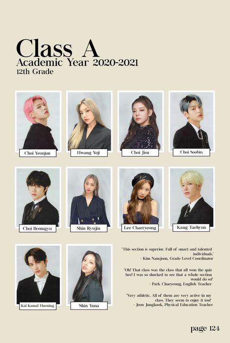 kpop txt tomorrow x together itzy school yearbook edit Txt School Photo, Txt School Id, Kpop Yearbook Template, Blackpink School Photo Edit, Kpop School Picture, Kpop School Id, School Yearbook Template Aesthetic, Kpop Class Edit, Yearbook Template Ideas