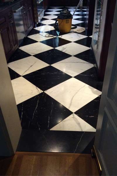 Black And White Tile Floor Powder Room, Black And White Chequered Floor, Black And White Tile Entryway, Black And White Diamond Floor, Black And White Floors, Black And White Tile Floor, Pharmacy Building, Black And White Tile Bathroom, Black Tile Bathroom Floor