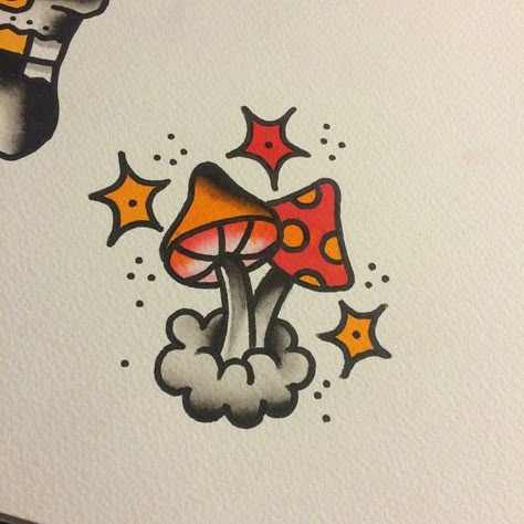 Little shrooms available to be tattooed Tattoo Mushroom, Traditional Tattoo Drawings, Traditional Tattoo Flash Art, Hipster Drawings, Traditional Tattoo Inspiration, Neotraditional Tattoo, Mushroom Tattoos, Trippy Drawings, Trippy Painting