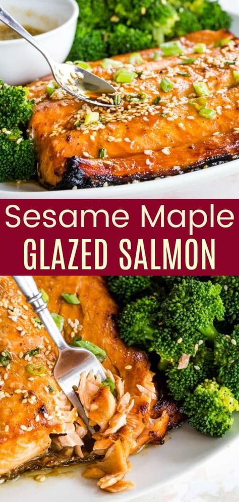 Maple Soy Salmon, Easy Dinner To Make, Heart Healthy Recipes Easy, Couscous Healthy, Sesame Salmon, Healthy Blender Recipes, Maple Glazed Salmon, Health Lunches, Broiled Salmon