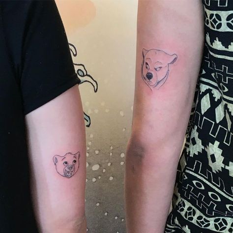 10+ Best Disney’s Brother Bear Tattoo Designs and Ideas Brother Bear Tattoo, Disney Sister Tattoos, Bear Tattoo Ideas, Twin Tattoos, Brother Sister Tattoo, Bear Tattoo Designs, Brother Tattoos, Matching Best Friend Tattoos, Bear Tattoos