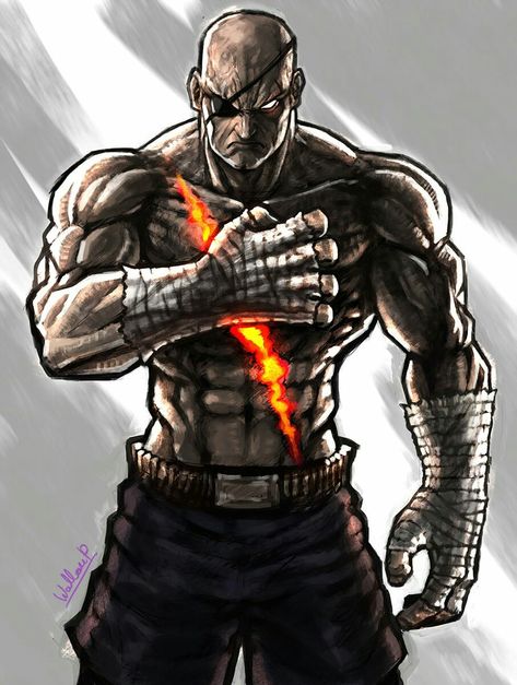 Street Fighter Sagat Art, Sagat Street Fighter, Muay Thai Women, Muay Thai Tattoo, Tekken X Street Fighter, Street Fighter Wallpaper, Street Fighter 1, Street Fighter Tekken, Capcom Vs Snk