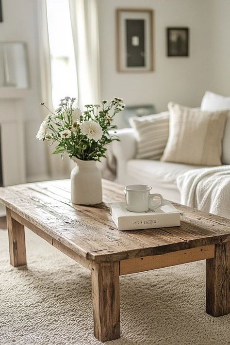 "Craft the perfect centerpiece with a DIY Farmhouse Coffee Table! 🏡🛠️ #DIYFurniture #FarmhouseStyle #HomeDecor" Rustic Coffee Table Ideas, Diy Wooden Coffee Table, Country Coffee Table, Diy Farmhouse Coffee Table, Farmhouse Coffee Table, House Updates, Coffee Table Farmhouse, Rustic Coffee Tables, Wooden Coffee Table