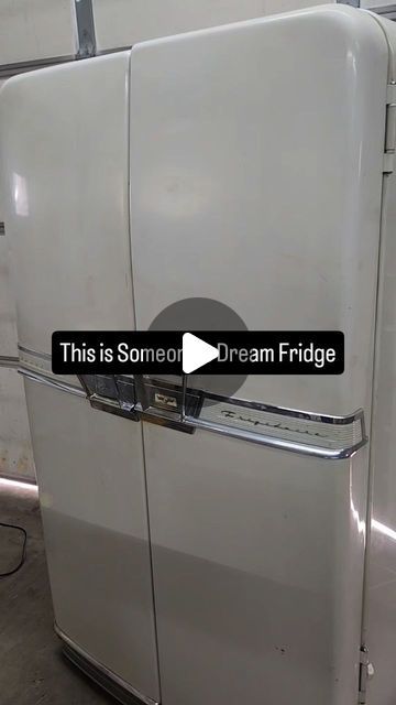 Dustyoldstuff on Instagram: "I see a lot of vintage fridges everyday, but this is not one of them. #vintage #antique #1950s #refrigerator. Repost because i got nipped on an audio copyright😒" Vintage Refrigerator 1950s, 1950s Refrigerator, Dream Fridge, Vintage Fridge, Old Refrigerator, Vintage Refrigerator, Double Door Refrigerator, Kitchen Refrigerator, July 28