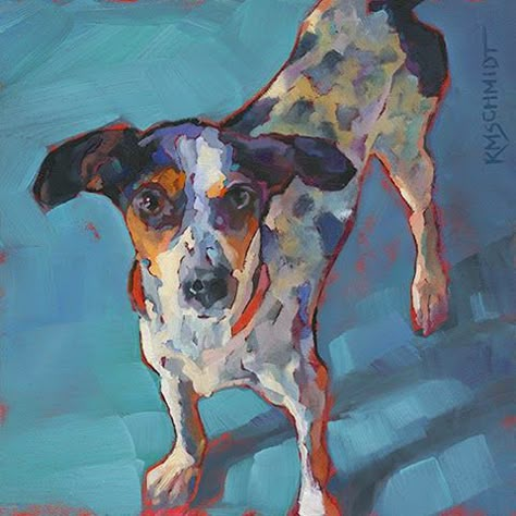 Robert Burridge, Pet Portrait Art, Painting Scrapbook, Painting Dogs, A Good Listener, Pet Paintings, Spotted Dog, Rainy Morning, Collage Painting