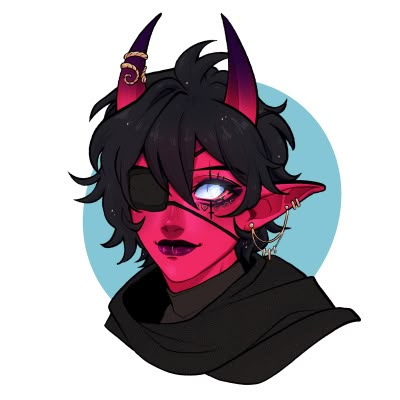 #tiefling on Tumblr Tiefling Art Reference, Masked Tiefling, Horn Jewelry Tiefling, Tiefling Eyes, Cute Tiefling, Red Tiefling Female, Black Tiefling, Dnd Female Tiefling, Tiefling Tail