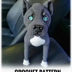 Small Stuffed Animal Crochet Patterns Free, Pitbull Crochet Pattern Free, Crochet Pitbull, Bull Crochet Pattern, Crochet Voodoo, Bull Crochet, Crochet Dogs, Dog Crochet Pattern, Dog Amigurumi