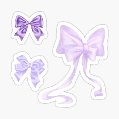 "purple bows sticker pack" Sticker for Sale by audreycore Cute Purple Stickers Printable, Purple Cute Stickers, Purple Scrapbook Stickers, Purple Design For Scrapbook, Cute Stickers Aesthetic Purple, Design For Scrapbook Printable, Journal Stickers Purple, Purple Journal Stickers, Purple Stickers Printable