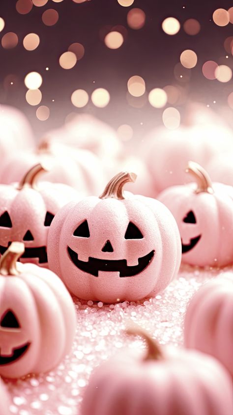 Pink Halloween Background, Pink Spooky Wallpaper, Pink Autumn Aesthetic, Pink Halloween Aesthetic, Autumn Phone Wallpaper, Helloween Wallpaper, Halloween Wallpaper Iphone Backgrounds, Pumpkin Wallpaper, Halloween Wallpaper Backgrounds