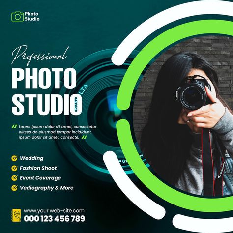 photography photo studio social media post banner or instagram post template design#pikbest#templates Photography Social Media Design, Photography Banner Design Graphics, Photo Studio Flyer Design, Photo Studio Poster Design, Photoshop Social Media Post, Pikbest Graphic Design Templates, Photography Social Media Post Ideas, Photo Studio Banner Design, Photography Banner Design