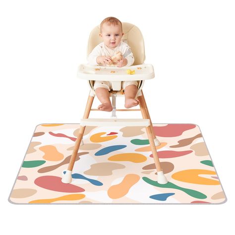 PRICES MAY VARY. Baby Essentials: The high-quality splat mat is perfect for keeping your floor clean during mealtime. Use it under your baby's high chair to catch food spills and messy accidents Waterproof Surface: Our waterproof floor mat is designed to protect your floor from spills and stains. Its durable construction prevents liquids from seeping through and causing damage to your flooring Easy to Clean: The high chair mat is made from non-toxic materials, ensuring your baby's safety during Splat Mat, Floor Protectors For Chairs, Waterproof Floor, Seat Cleaner, Modern Farmhouse Bathroom Rug, Waterproof Baby, Baby Mat, Baby High Chair, Chair Mat