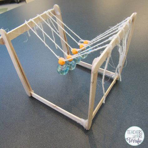 Newton’s Cradle Middle School Chemistry, Kids Programs, Newton's Cradle, Middle School Boys, Stem Classes, Science Teacher Gifts, Stem Challenge, Fair Projects, Stem Challenges