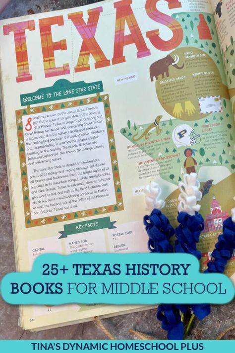 Homeschool Unit Study Ideas, Texas Homeschool, Books For Middle School, Unit Study Ideas, United States Geography, Social Studies Education, Middle School History, Texas Living, Toddler Homeschool