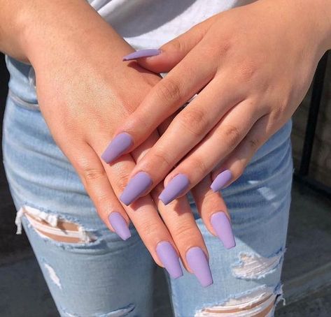 Light Purple Nails, Glitter Nails Acrylic, Purple Acrylic Nails, Lilac Nails, Red Acrylic Nails, Lavender Nails, Blue Acrylic Nails, Ombre Acrylic Nails, White Acrylic Nails