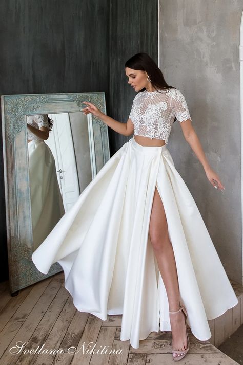 Modern Wedding Dresses, Bridal Skirt, Prom Skirt, Glitter Wedding Dress, Dress Skirts, Custom Wedding Gown, Skirt Satin, Satin Wedding Gown, Bridal Skirts