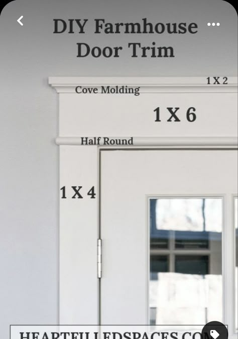 Diy Door Casing, French Door Makeover, Farmhouse Door Trim, Craftsman Style Trim, Farmhouse Craftsman, Craftsman Style Doors, Craftsman Trim, Interior Window Trim, House Trim