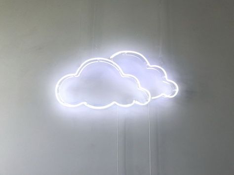 Cloud Neon Light, Gay Bedroom, Clean Rooms, Neon Lights Bedroom, Lamp Inspiration, Wall Decor Lights, Fantasy Decor, Creative Walls, Neon Sign Bedroom