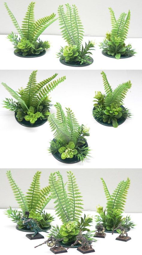 Lg Lt Jungle Foliage Wargame Terrain Scenery 25 mm 28mm Jungle Terrain, Desert Display, Dnd Diy, Hyrule Castle, Dnd Crafts, Jungle Foliage, Scatter Terrain, Warhammer Terrain, 40k Terrain